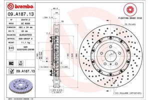 Brembo Δισκόπλακα - 09.A187.13