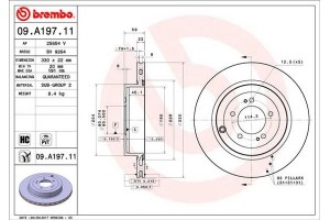 Brembo Δισκόπλακα - 09.A197.11