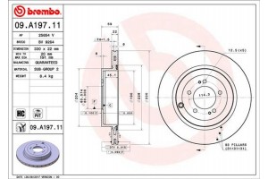 Brembo Δισκόπλακα - 09.A197.11