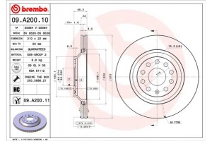 Brembo Δισκόπλακα - 09.A200.11
