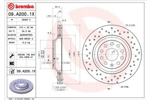 Brembo Δισκόπλακα - 09.A200.1X