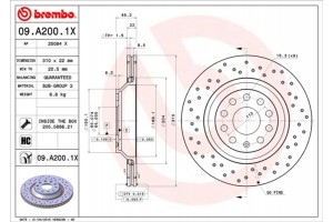 Brembo Δισκόπλακα - 09.A200.1X