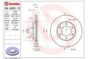 Brembo Δισκόπλακα - 09.A203.10