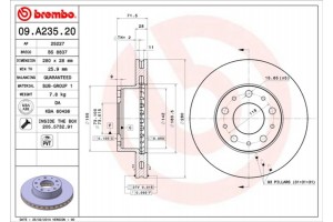 Brembo Δισκόπλακα - 09.A235.20