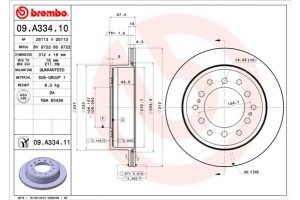 Brembo Δισκόπλακα - 09.A334.10