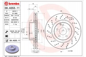 Brembo Δισκόπλακα - 09.A353.11