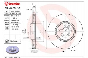 Brembo Δισκόπλακα - 09.A426.11