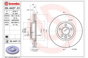 Brembo Δισκόπλακα - 09.A427.31