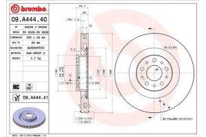 Brembo Δισκόπλακα - 09.A444.40