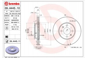 Brembo Δισκόπλακα - 09.A445.10
