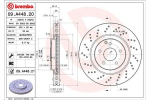 Brembo Δισκόπλακα - 09.A448.21