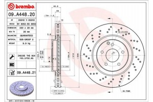 Brembo Δισκόπλακα - 09.A448.21