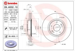Brembo Δισκόπλακα - 09.A532.10