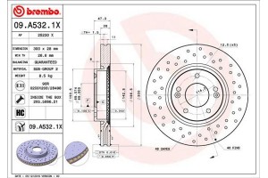 Brembo Δισκόπλακα - 09.A532.1X