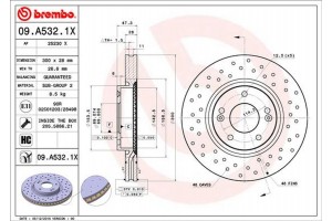 Brembo Δισκόπλακα - 09.A532.1X