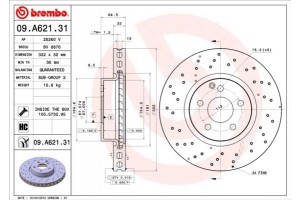 Brembo Δισκόπλακα - 09.A621.31