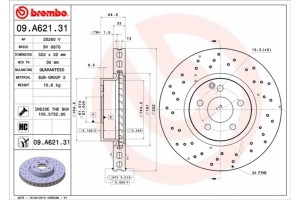 Brembo Δισκόπλακα - 09.A621.31