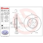 Brembo Δισκόπλακα - 09.A717.10