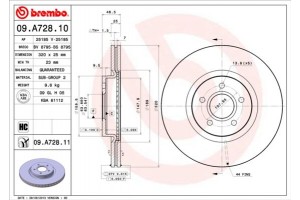 Brembo Δισκόπλακα - 09.A728.11
