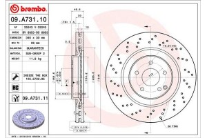Brembo Δισκόπλακα - 09.A731.11