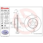 Brembo Δισκόπλακα - 09.A736.11 Brembo Δισκόπλακα - 09.A736.11