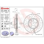 Brembo Δισκόπλακα - 09.A758.1X