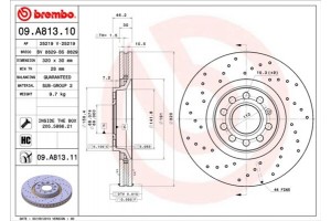 Brembo Δισκόπλακα - 09.A813.11