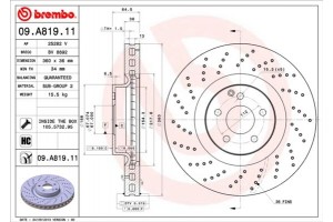 Brembo Δισκόπλακα - 09.A819.11