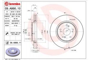 Brembo Δισκόπλακα - 09.A866.10