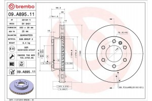 Brembo Δισκόπλακα - 09.A895.11