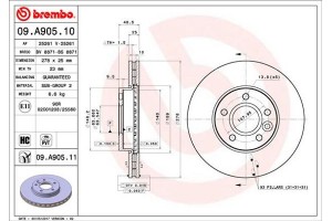 Brembo Δισκόπλακα - 09.A905.10