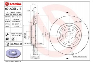 Brembo Δισκόπλακα - 09.A956.11