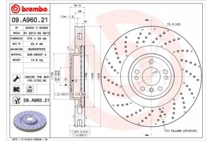 Brembo Δισκόπλακα - 09.A960.21
