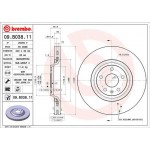 Brembo Δισκόπλακα - 09.B038.11 Brembo Δισκόπλακα - 09.B038.11