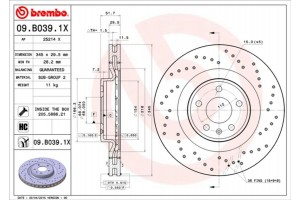 Brembo Δισκόπλακα - 09.B039.1X