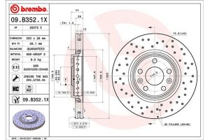 Brembo Δισκόπλακα - 09.B352.1X