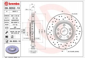 Brembo Δισκόπλακα - 09.B352.1X