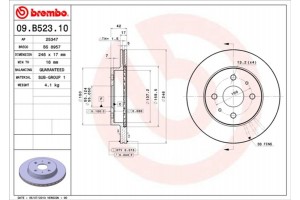 Brembo Δισκόπλακα - 09.B523.10