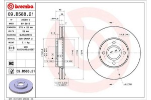 Brembo Δισκόπλακα - 09.B588.21