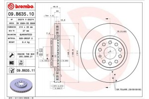 Brembo Δισκόπλακα - 09.B635.11