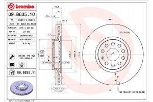 Brembo Δισκόπλακα - 09.B635.11