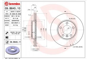 Brembo Δισκόπλακα - 09.B645.11