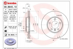 Brembo Δισκόπλακα - 09.B645.11