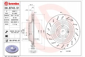Brembo Δισκόπλακα - 09.B743.51