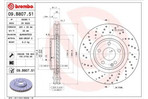 Brembo Δισκόπλακα - 09.B807.51