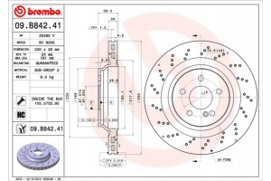 Brembo Δισκόπλακα - 09.B842.41