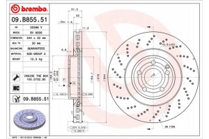 Brembo Δισκόπλακα - 09.B855.51