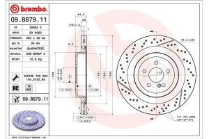 Brembo Δισκόπλακα - 09.B879.11