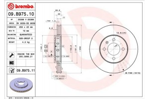 Brembo Δισκόπλακα - 09.B975.11