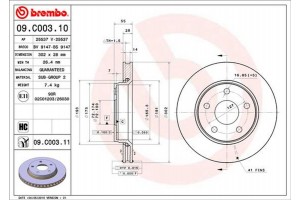 Brembo Δισκόπλακα - 09.C003.11